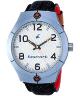 Fastrack, Men's Watch Analog, Grey Dial   Denim Strap, 3191AL02